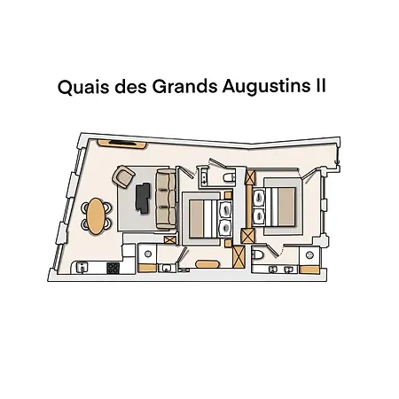 Oniri - Serviced Notre Dame - Quai Des Grands Augustins Apartment